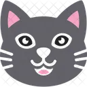 幸せな猫の顔  アイコン