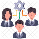 管理人、ギア、管理 アイコン