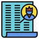 クライアント、顧客、リスト アイコン