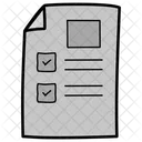 To Do リスト、項目リスト、箇条書きリスト アイコン