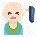 幼児、赤ちゃん、サーモスキャン アイコン