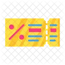割引クーポン、割引、ショッピングクーポン アイコン
