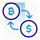 暗号通貨を交換する  アイコン