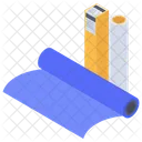 画用紙ロール、画用紙カートリッジ、ロール紙 アイコン