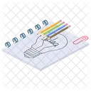スケッチブック、下書き帳、スクラップブック アイコン