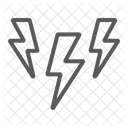雷、嵐、予報 アイコン