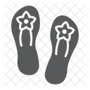 샌들 신발 신발 아이콘