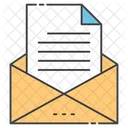 メールを開いた、メールを読んだ、メールを受信した アイコン