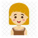 소녀 캐릭터 아이들 아이콘