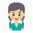 만화 캐릭터 아이 아이콘