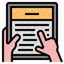 ブログ、ブログ、記事を読む アイコン