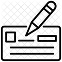 銀行小切手  アイコン