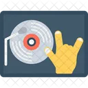 음악 플레이어 DJ 디스크 자키 아이콘