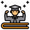 책 학생 강한 아이콘