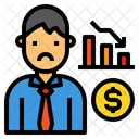 管理、レポート、減少 アイコン