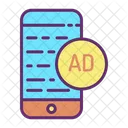 Iads 휴대폰 문자 광고문안 광고 아이콘