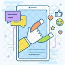 사용자 유치 웹 사용자 사용자 참여 아이콘