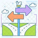 방향판 길판 간판 아이콘