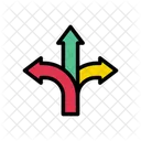 방향 화살표 도로 아이콘