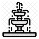 분수 물 공원 아이콘