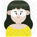 여자 안경  아이콘