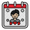 아버지의 날 달력 아이콘
