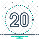 20 정확도 숫자 아이콘