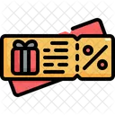 상품권 쿠폰 상품권 아이콘