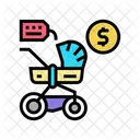유모차 대여 컬러 아이콘