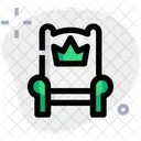 왕좌 왕 왕실 아이콘
