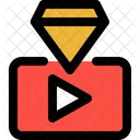 You Tube 다이아몬드 뷰 프리미엄 비디오 조회수 아이콘