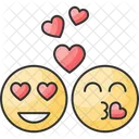 사랑 이모티콘  아이콘