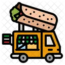 부리또 푸드트럭 부리또 트럭 아이콘