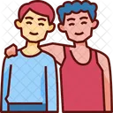 친구 사람 행복 아이콘