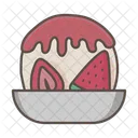 빙수 얼음 과일 아이콘