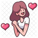 사랑해 자기야 행복해 아이콘