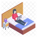 호텔 방  아이콘