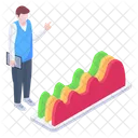 통계 그래프  아이콘