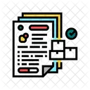 재고 종이  아이콘