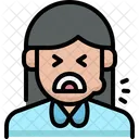 여성 치과 환자  아이콘