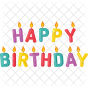 생일 축하 촛불  아이콘
