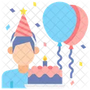 어린이 생일 파티 축하 파티 아이콘