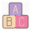 ABC 블록 블록 큐브 아이콘