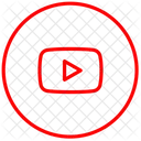 Youtube 아이콘 Youtube 소셜 미디어 로고 아이콘