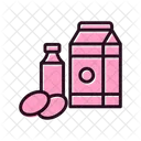 우유 패키지 우유 탱크 아이콘