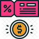 바우처 할인 프로모션 아이콘
