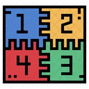 매트 놀이 아이들 아이콘