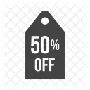 할인 태그 50 아이콘