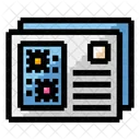 ポストカード、カード、郵便 アイコン