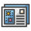 ポストカード、カード、郵便 アイコン